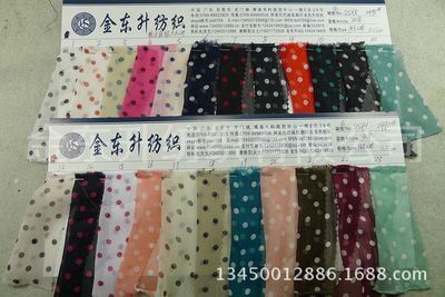 蠶絲皺雪紡壓皺印花圓點紋面料——夏季女裝的輕盈之選